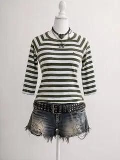 00s NIKE 平成ギャル y2k 七分袖 カットソー グランジ マクブリング