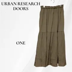 ☆URBAN RESEARCH DOORS ロングスカート グリーン FREEのサムネイル