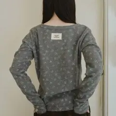 common gull products. 小さなお花畑のワッフルロンT