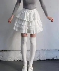 treat ürself Floral cotton mini skirtのサムネイル
