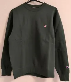 《新品》Champion ダークグリーン クルーネック トレーナー Lサイズ