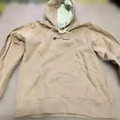 Champion ベージュ フード付きパーカー チャンピオン　裏起毛　あったか