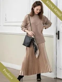 【美品】fifth シャイニーロングプリーツスカート