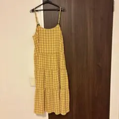 kutir(クティール) アソートリボンティアードキャミワンピース イエロー