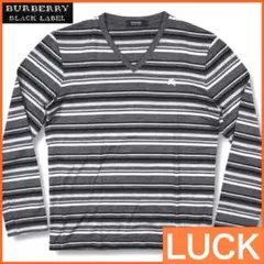 ★美品 BURBERRY BLACK LABEL ★M程度 羊毛 セーター