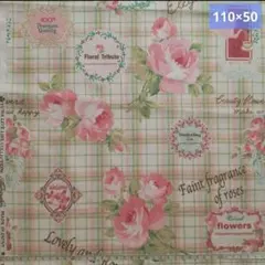 YUWA illuminationバラ英字ラベルチェックピンクブルーグリーンP