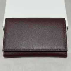 皇居 名刺入れ 牛革 ブラウン 本革