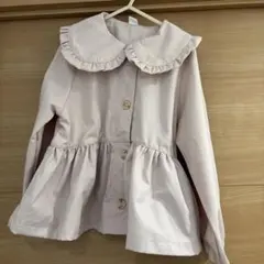 Cottoli フリル付き襟 ピンク アウター