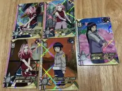 NARUTO KAYOU 春野サクラ 日向ヒナタ キラカード5枚セット