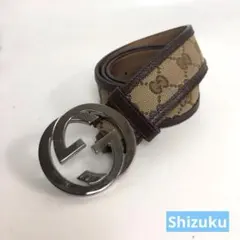 GUCCI グッチ GG柄 ロゴ ベルト ブラウン レディース ブランド