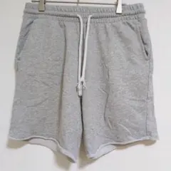 H&M スウェット ショートパンツ【M】グレー 切りっぱなしデザイン