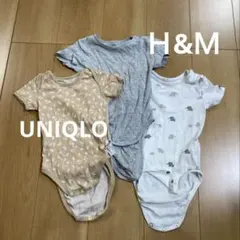ロンパース　肌着　3点セット（半袖）　ボディスーツ　UNIQLO