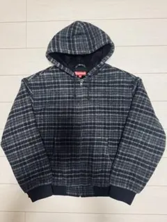 Supreme Plaid Wool Hooded Work Jacket