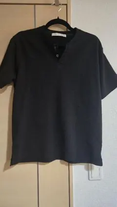 nano・universe ジャージーサッカーヘンリーネックTシャツ 半袖のサムネイル