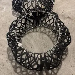 唐木 花台 透かし彫り 花瓶台 飾り物 置物台 盆栽台 華道具 細工彫
