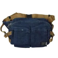 未使用】PORTER ポーター デニム ヘルメットバッグ（ストラップ欠品