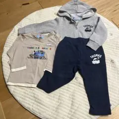 トーマス　パーカーズボンロンＴセット　90