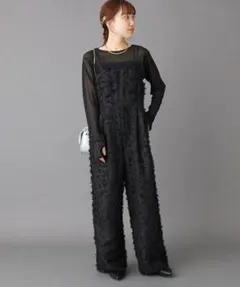 【定価13200円/完売品】DISCOAT オケージョン フリンジサロペット