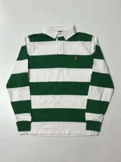 Polo by Ralph Lauren ラガーシャツ　グリーン/ホワイト　S