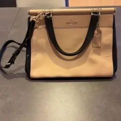 【値下げ】コーチ　レザーハンドバッグ