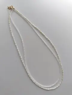 フランスアンティークビーズネックレス　2本セット　ハンドメイドネックレス