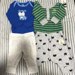 ロンパース ボトムス 4点セット 3-6M