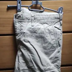 ライトグレー カーゴパンツ サイドポケット付き