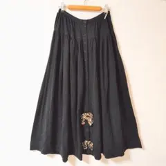PINK HOUSE ピンクハウス ロングフレアスカート リボンのサムネイル