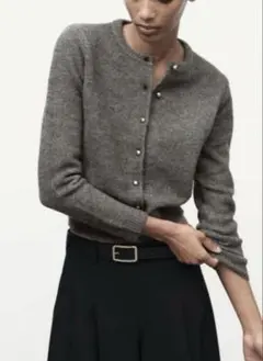 ZARA グレー カーディガン 長袖