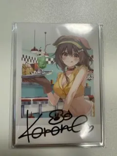 ホロライブ 戌神ころね 誕生日記念2022 直筆サイン入チェキ風