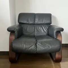 ②富士ファニチア FUJI FURNITUR 本革 一人掛け 肘掛けソファ GMFS251○冨士ファニチア / FUJI FANITURE 2人掛けソファ