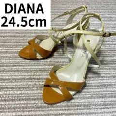美品 DIANA ダイアナ サンダル ストラップ 24.5cm