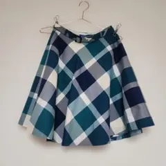 BLUE LABEL　ブルーレーベル チェック フレアスカート 38 Mサイズのサムネイル