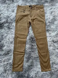 RUBIKブラウン スリムフィット チノパン　Lサイズ