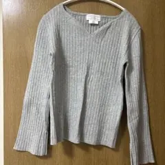 Ciaopanic Typy グレー Vネック 長袖 トップス