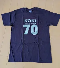メンズTシャツ 古希70歳デザイン 紫