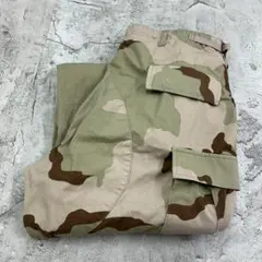 米軍　デザートカモ　コンバット　ボトムス　カーゴパンツ　古着　ブラウン系　L-L