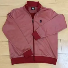 FJ 赤 ジャケット フルジップ　サイズＭ　フットジョイ