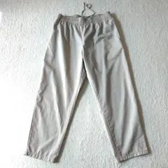 3L ズボン パンツ ウエストゴム ライトベージュ 大きいサイズ