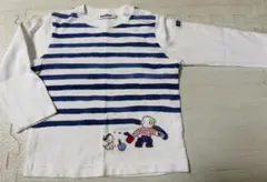 familiar ストライプ 長袖Tシャツ