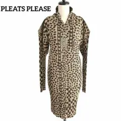 【美品】PLEATS PLEASE 初期 99AW 総柄 ロングカーディガンのサムネイル
