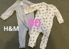 H&M ロンパース 90サイズ 2点セット