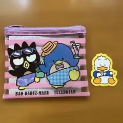 サンリオ　はぴだんぶい　スシロー ばつ丸　サム　ポーチ ペックル ピック セット