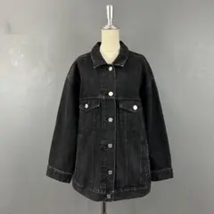 美品 Mila Owen ビッグシルエット Gジャン ブラックデニムジャケット