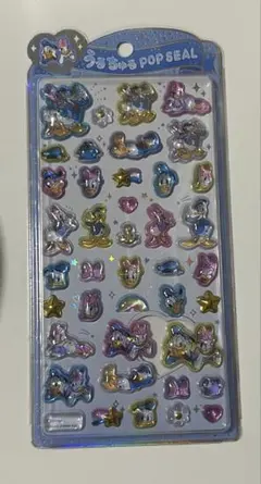 国内正規品　うるちゅるポップシール　ディズニー ドナルド＆デイジー