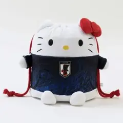 サンリオ キティ おすわり巾着サッカー日本代表Ver.