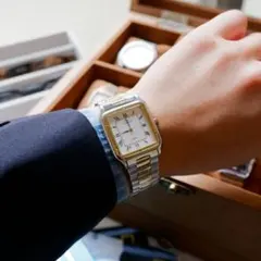 80s Vintage Seiko Landy 腕時計 タンク サントス - メルカリ