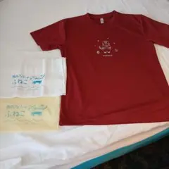 阪九フェリーFUNECO 半袖Tシャツ レッド Mサイズとタオルのサムネイル