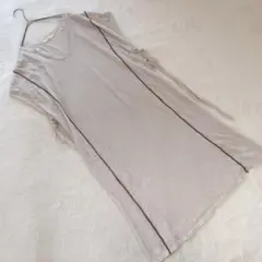 ★ヴァカンシー ワンピース パイピング シアー レイヤード リボン ゆったり