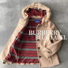 バーバリーブルーレーベル　ファーコート ジャケット　サイズ38 ウール
